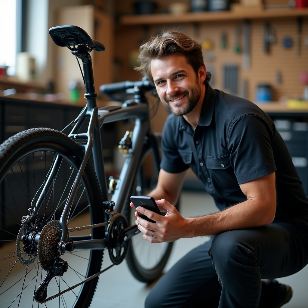 Configuración del sistema SRAM AXS con aplicación móvil en taller